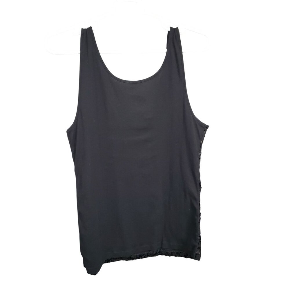 Old Navy Womens XXL Top Tank Sequin Scoop Sparkly Party Wear Lightweight Layer - Picture 3 of 10